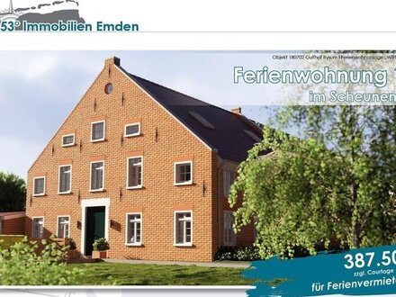 Neubau Ferienwohnung Einheit 11 in Rysum zur Vermietung genehmigt, Ostfriesland zwischen Emden und Greetsiel in der Kru…