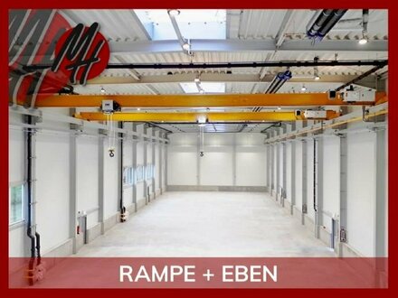 KEINE PROVISION - RAMPE + EBEN - NÄHE BAB - Lager-/Produktionsflächen (1.400 m²) zu vermieten