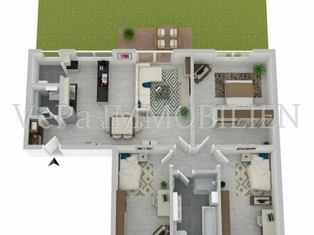 VePa IMMOTIP: MODERNE BARRIEREFREIE 4 - ZIMMER ETW MIT TERRASSE UND GARTEN & IHREM 5% AfA VORTEIL