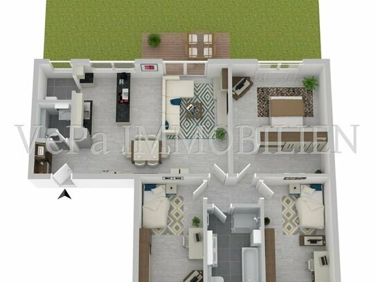 JETZT 5 % AfA NUTZEN - INVESTMENT IN MODERNE BARRIEREFREIE 4 - ZIMMER ETW MIT TERRASSE & GARTEN