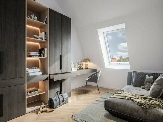 Traumhaftes Neubau-Penthouse: 2 Zimmer +Tageslichtbad + Parkett + im schönen Steglitz