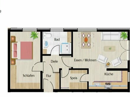 2,5 Zimmer-Wohnung in exquisiter und ruhiger Wohnlage an der Tauber
