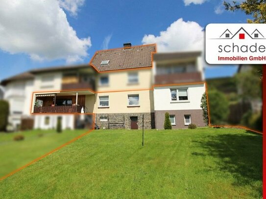 SCHADE IMMOBILIEN - Freie 4-Zimmer-Erdgeschoss-ETW mit Garten + vermietete Dachgeschosswohnung!