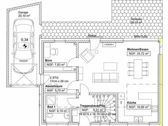 Geplanter Neubau in Merzig-Brotdorf - Einfamilienhaus mit 5 ZKB und Garage - 145 m² Wohnfläche