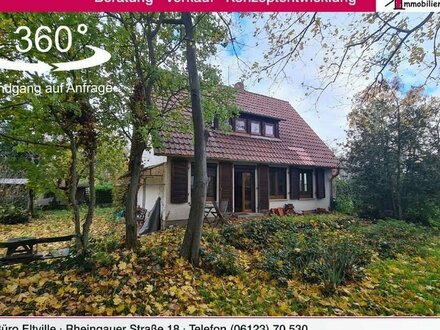 Mainz-Kostheim: Hübsches, freistehendes Einfamilienhaus auf großem Grundstück
