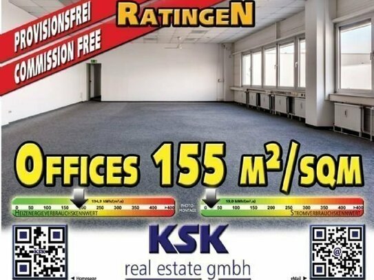 Verkehrsgunstige Lage • Office ~155 m² / sqm • Convenient location