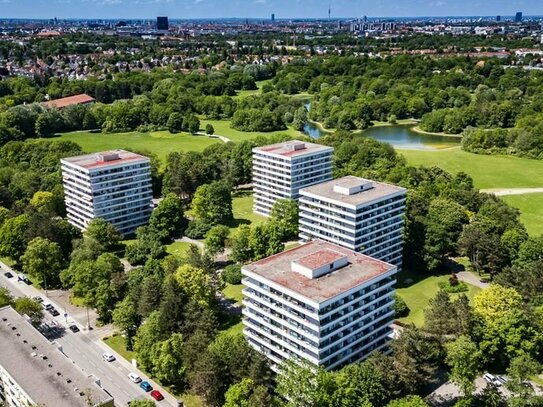 Ruhiges, grünes Wohnen am Ostpark - vermietete 2-Zimmer-Whg mit TG-Einzelstellplatz und Kellerabteil