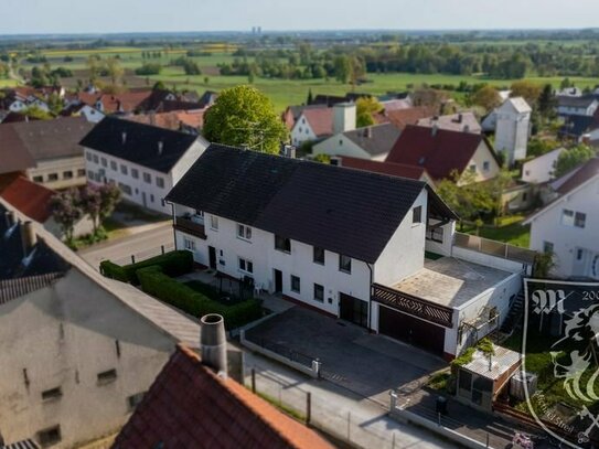 Großes, ruhig gelegenes Zweifamilienhaus in Mödingen/Bergheim