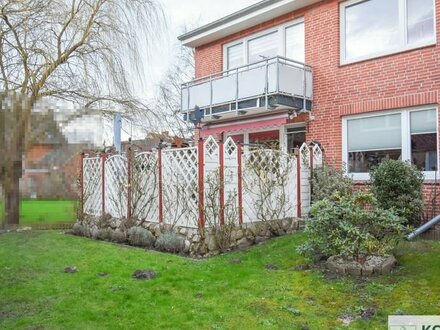 Charmante Erdgeschosswohnung mit Terrasse und Garage nahe der Elbe