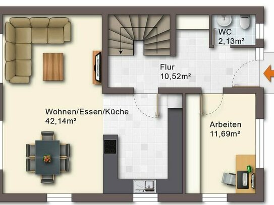 EFH auf sonnigen Grundstück in Oberasbach