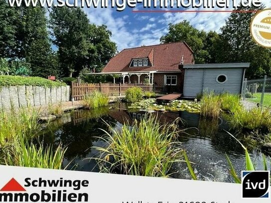 SCHWINGE IMMOBILIEN Stade: Familienhaus mit 169 m² Wohnfläche und sehr schöner Gartenanlage!