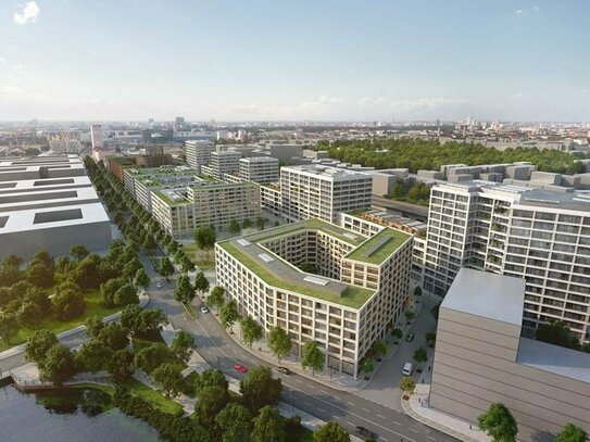 Neubau: perfekt aufgeteilte 1-Zi.-Citywohnung in Berlin-Mitte mit Echtholzboden, EBK & HWR