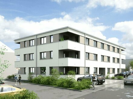 Exklusiver Neubau in Toplage: Moderne barrierefreie Wohnungen mit Loggia, 3-Zi. OG, bezugsfertig