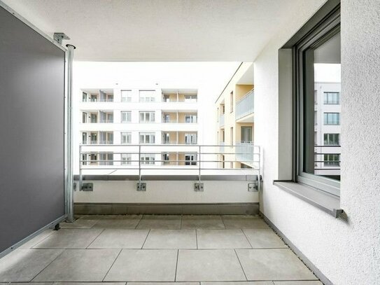 Wohnen im schönen Trio: 1,5-Zi-Wohnung auf 54m² mit Loggia die einen tollen Ausblick bietet! Ab 65+ (mind. einer d. Mie…