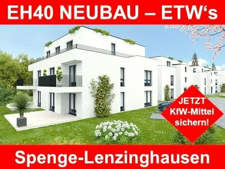 BARRIEREFREI GEMÜTLICH & HELL, 3 Zi. ab 80m² Wfl. Ab 2,47%* KfW- Darlehn. NUR 2 TZ. Raten