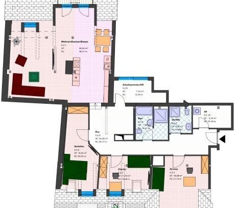 Erstbezug nach Komplettsanierung - großzügige 4,5-Raum Dachgeschosswohnung im Stadtzentrum von Zittau