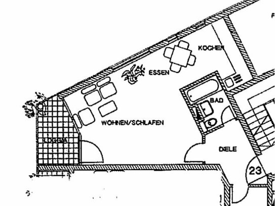 Schöne 1 Raum mit Balkon in Dresden-Weißig zu vermieten