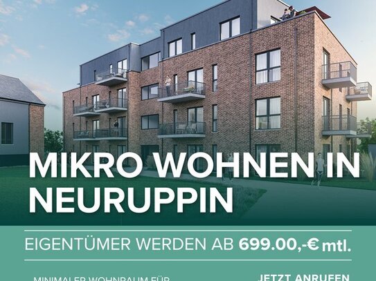 Investieren in der Boomregion! - Mikroapartments in Neuruppin