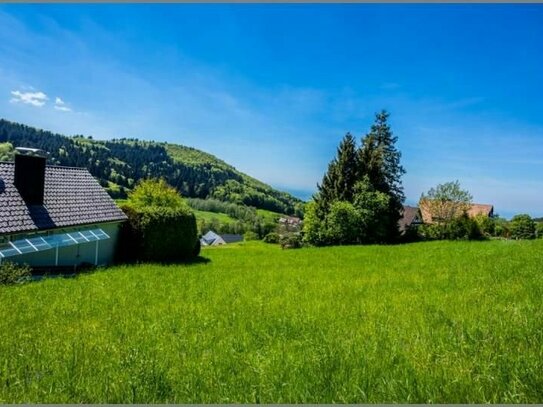 Selten und wunderschön! Baugrundstück in Südhanglage mit Fernblick.