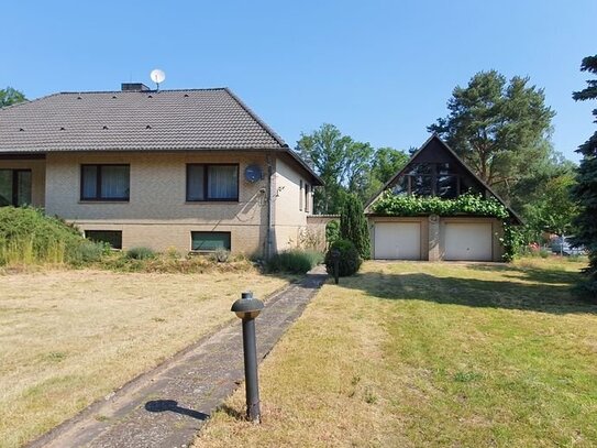 Frühlingstraum mit eigenem Wald + Doppelgarage mit Kaminzimmer + 1,5km bis zur Elbe uvm.