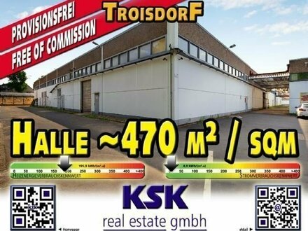 Beheizte Lagerhalle ~470 m² / sqm • Heated warehouse