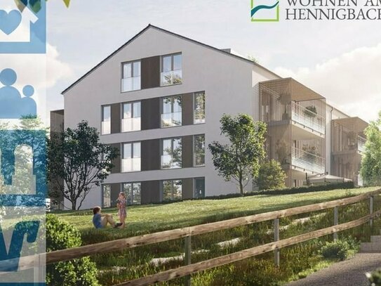 Wohnen am Hennigbach: 4-Zi.-Neubauwohnung mit Balkon in Markt Schwaben