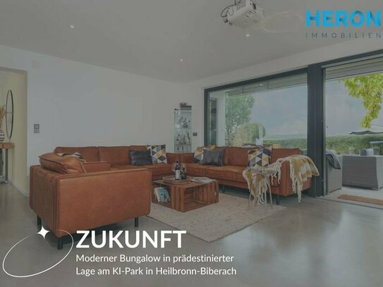 ZUKUNFT - Moderner Bungalow in prädestinierter Lage am KI-Park in Heilbronn-Biberach