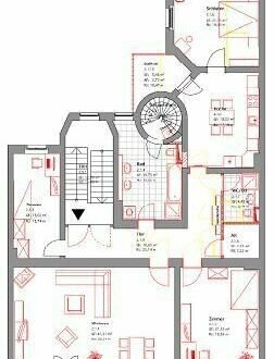 große 4-Raum Wohnung im Altbau mit 2 Balkonen und Kamin