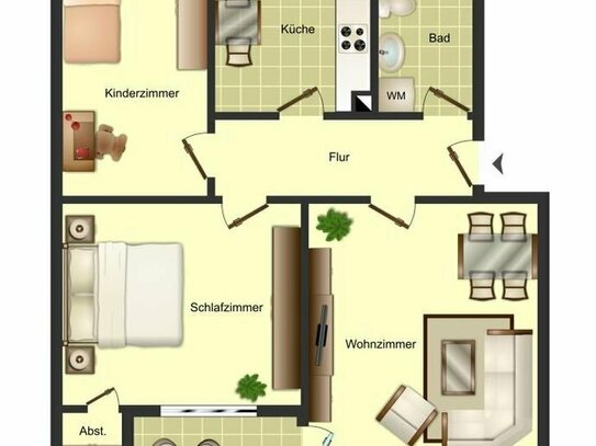 3-Zimmer-Wohnung in Bergkamen City
