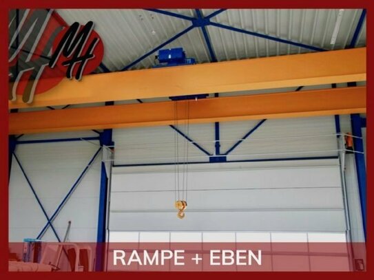 KEINE PROVISION - RAMPE + EBEN - NÄHE BAB - Lager-/Produktionsflächen (1.400 m²) zu vermieten
