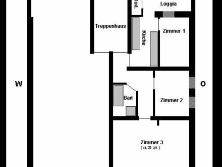 helle 3-Zimmer-Etagenwohnung, 80 qm, östliches Ringgebiet