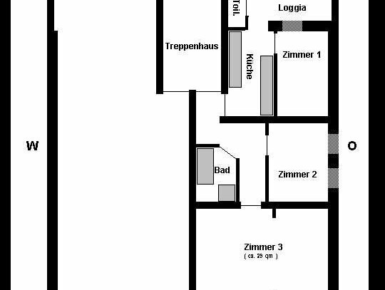 helle 3-Zimmer-Etagenwohnung, 80 qm, östliches Ringgebiet