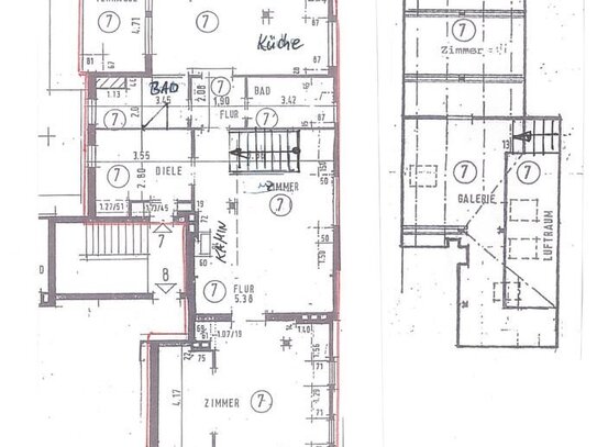 Große Dachgeschoßwohnung in Zehlendorf