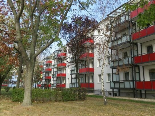 Altersgerechte Wohnung im Erdgeschoß mit großem Balkon und Dusche!