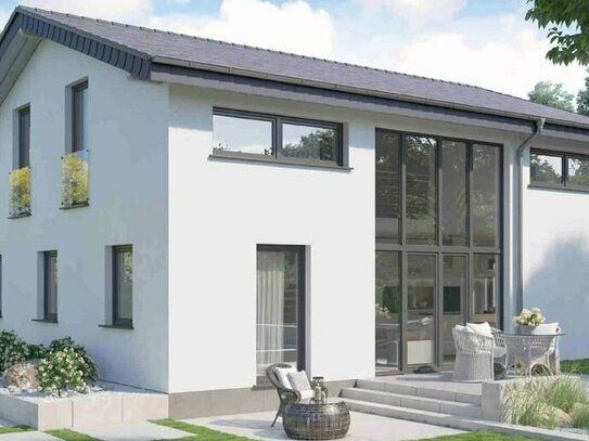 Klimafreundlicher Neubau Einfamilienhaus in Bielefeld-Heepen/Oldentrup für Förderprogramm KfW 297, 298