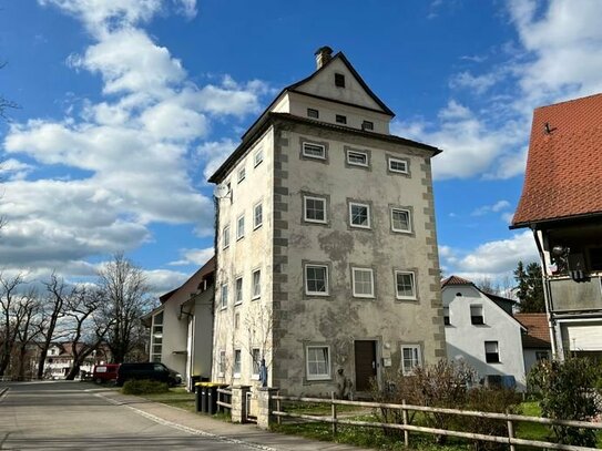 Wohnen in einem Turm von Isny im Allgäu, Mehrgenerationenhaus nahe der Fußgängerzone