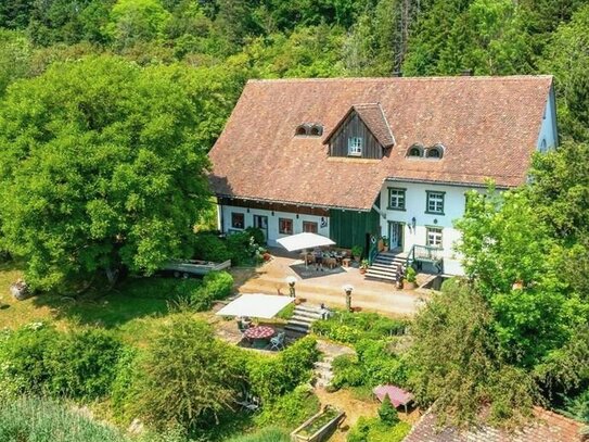 Die Nadel im Heuhaufen! Die Nadel... ein wunderschönes Landhaus inkl. Pferdeboxen! Der Heuhaufen... 94.000 qm Wiese & N…