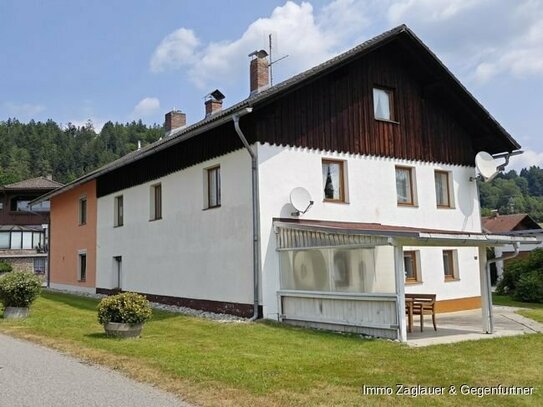 2 Häuser (gepflegtes Doppelhaus mit insgesamt 3 Wohnungen) in Spiegelau-Ortsteil zum Preis von einem!!!