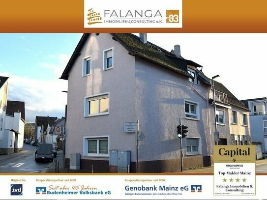 FALANGA IMMOBILIEN - TOP 3-Fam. Haus mit gemütlichen Garten und Nebengebäude für Werkstatt etc. in Budenheim!