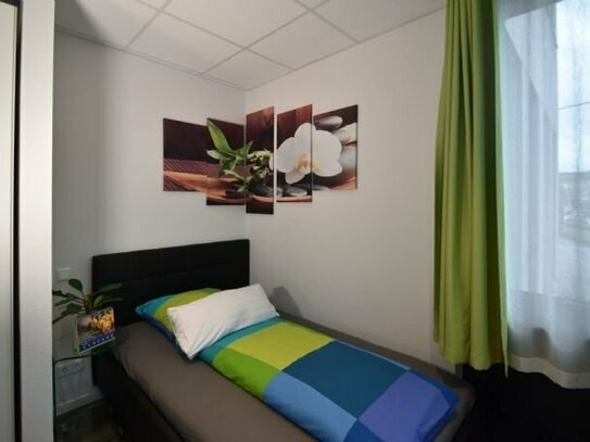 Wohnliches 1-Zimmer Apartment, bequem und komplett ausgestattet, zentral in Niederrad