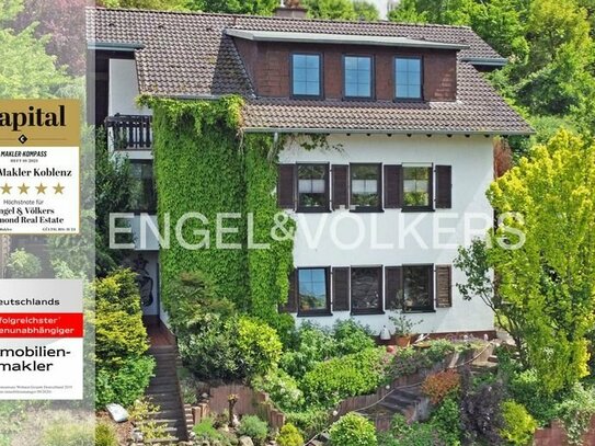 Einfamilienhaus mit Einliegerwohnung in gefragter Lage von Urbar mit Rheinblick