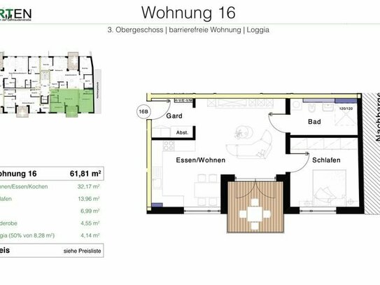 NEU | 2-Zimmer-Wohnung mit ca. 61 qm in bester Lage in Bamberg