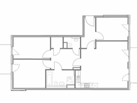 Helle 4-Zimmer-Wohnung - Erstbezug im Neubauobjekt - Bitte alle Hinweise lesen!