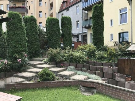 Souterrainwohnung mit kleinem Garten in Leutzsch zu vermieten