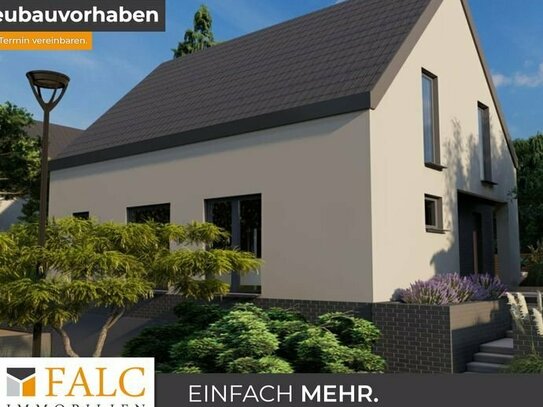 Familienparadies in Planung: Neubau-Architektenhaus in ruhiger Anliegerstraße