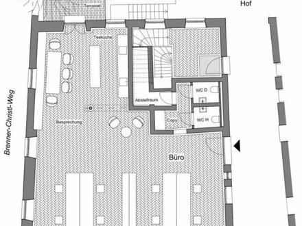 Schönes Büro im Altbau