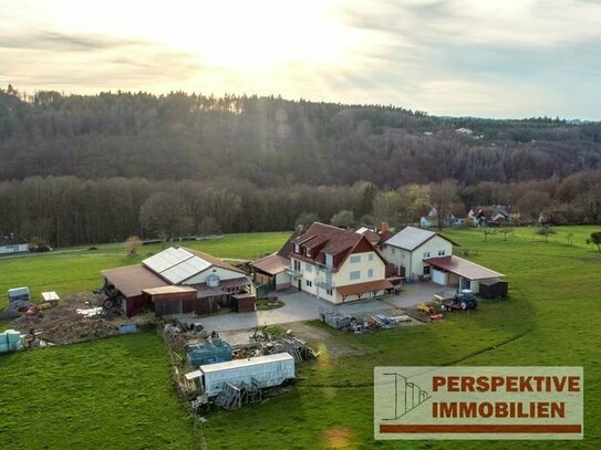 Landwirtschaftliches Anwesen mit 2 Häusern, 7 Wohnungen und viel Land