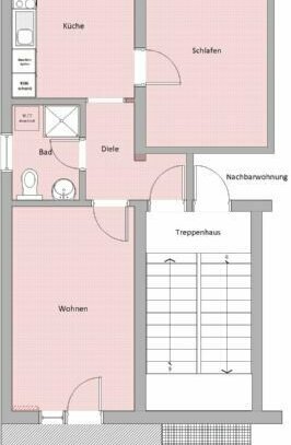 **Trier-Pallien** - Schöne 2 ZKB-Wohnung inkl. Einbauküche & Aufzug / Moselufer