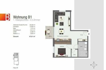 Lichtdurchflutet und großzügig - Kurzfristiger Bezug - 2,5-Zimmer-Wohnung in Herdwangen-Schönach