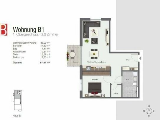 Lichtdurchflutet und großzügig - Kurzfristiger Bezug - 2,5-Zimmer-Wohnung in Herdwangen-Schönach